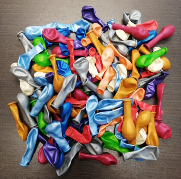Set 100 baloane latex multicolor metalizat 13 cm [3]
