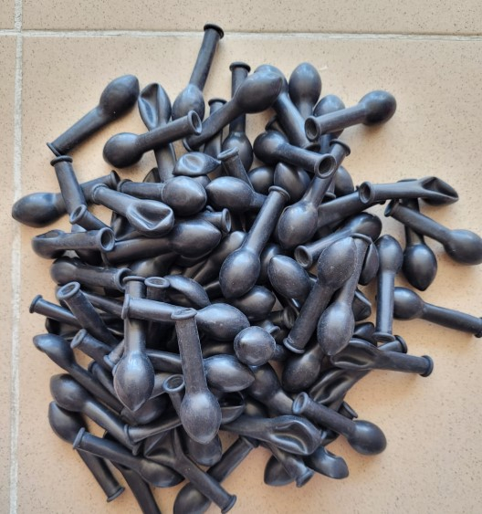 Set 100 baloane latex negru premium 13 cm [4]