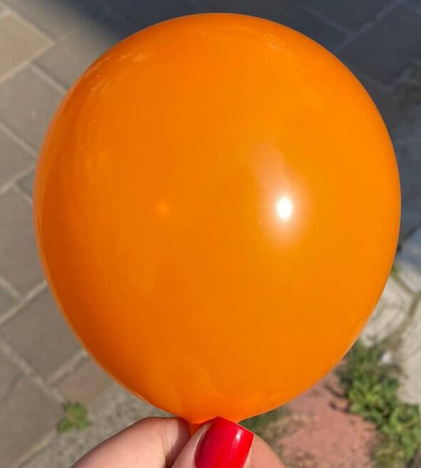 Set 100 baloane latex portocaliu 13 cm [3]