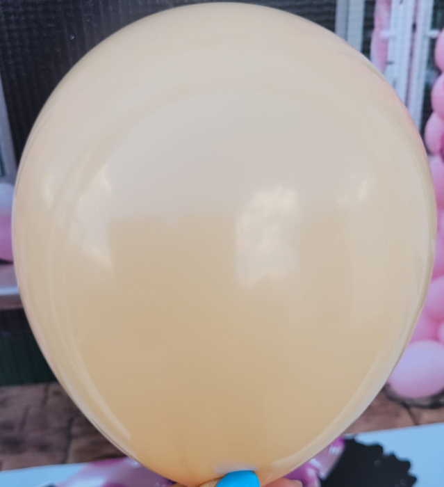 Set 100 baloane latex retro crem 13 cm [3]