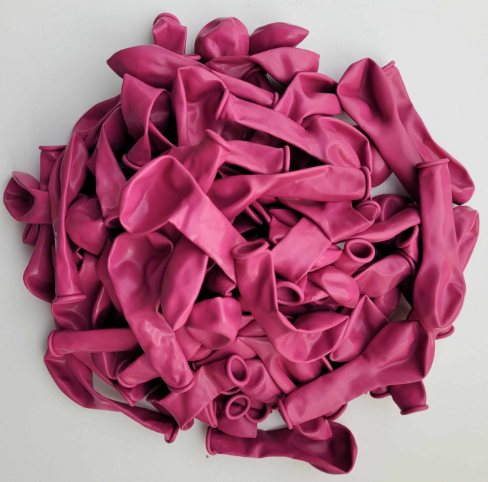 Set 100 baloane latex retro roz 13 cm [5]