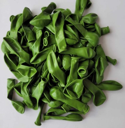 Set 100 baloane latex retro verde deschis 13 cm [4]