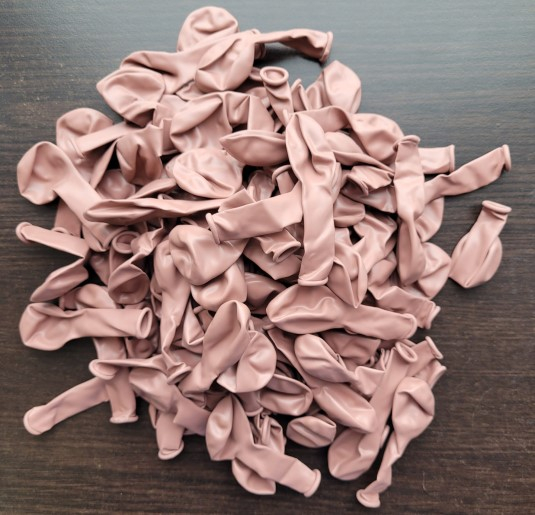 Set 100 baloane latex roz antic 13 cm [3]