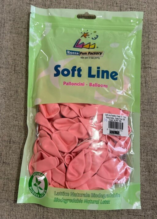 Set 100 baloane latex roz baby 13 cm [5]