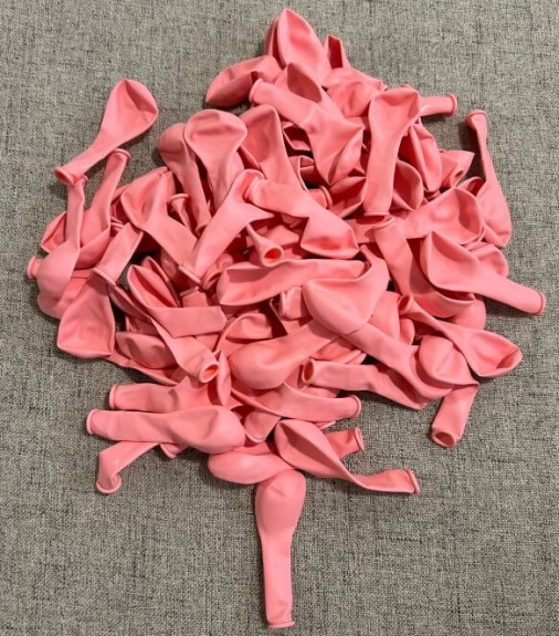 Set 100 baloane latex roz baby 13 cm [4]