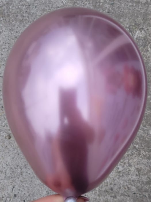 Set 100 baloane latex roz deschis chrome 13 cm [3]