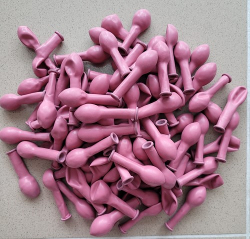 Set 100 baloane latex roz salbatic 13 cm [4]