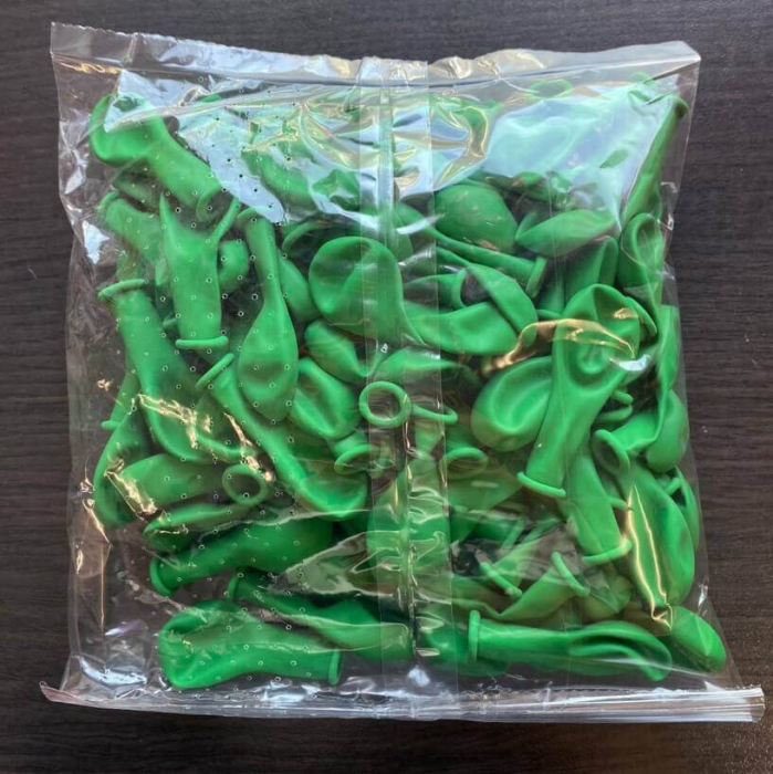 Set 100 baloane latex verde 13 cm [5]