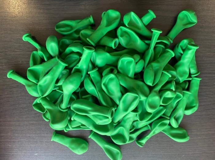 Set 100 baloane latex verde 13 cm [4]