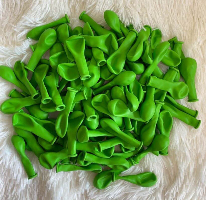 Set 100 baloane latex verde deschis 13 cm [3]