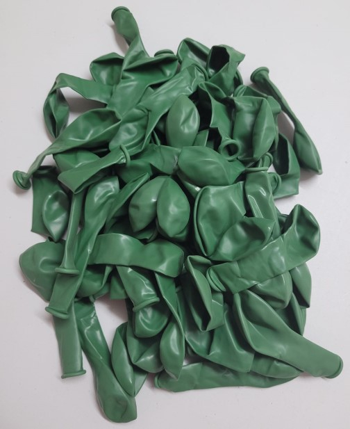 Set 100 baloane latex verde eucalipt 13 cm [4]