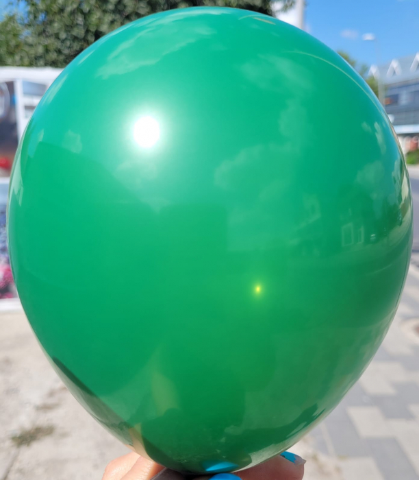 Set 100 baloane latex verde inchis 13 cm [3]