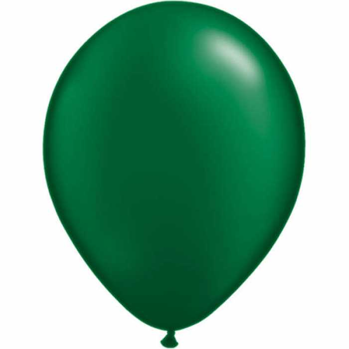 Set 100 baloane latex verde inchis 13 cm [7]