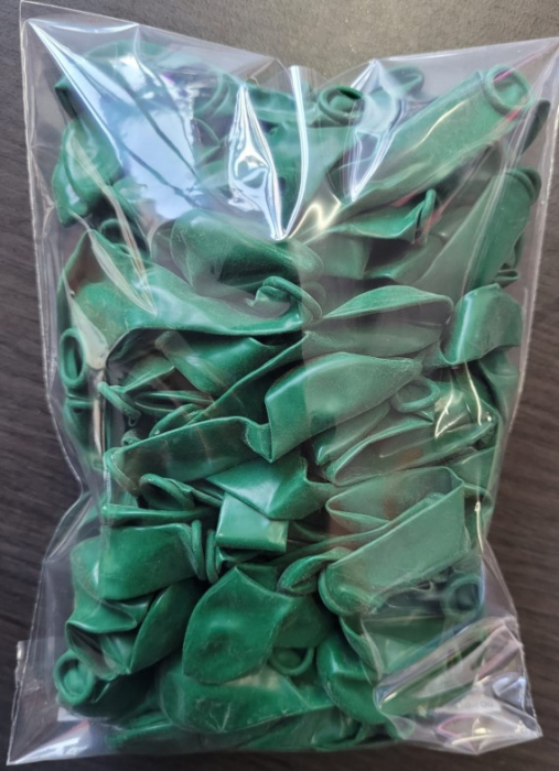 Set 100 baloane latex verde inchis 13 cm [6]