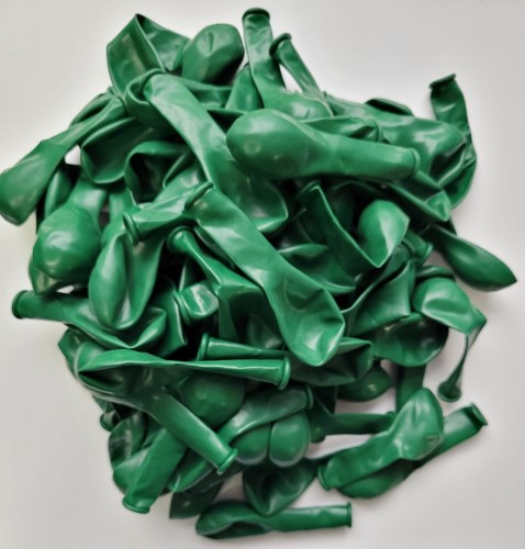 Set 100 baloane latex verde inchis 13 cm [5]