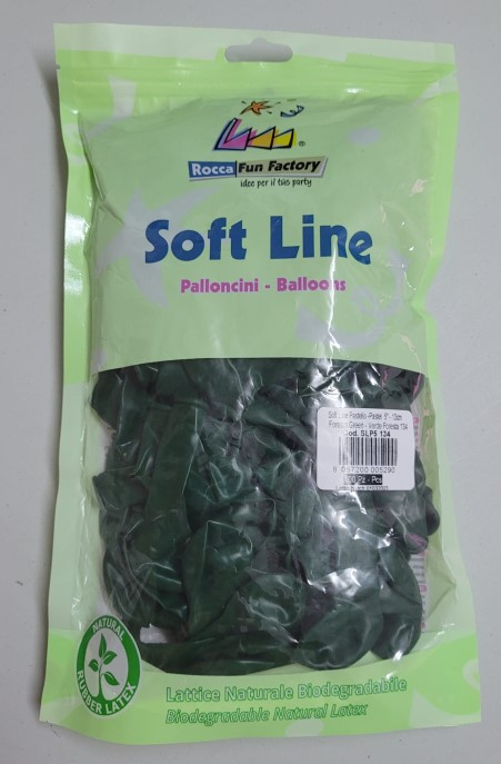Set 100 baloane latex verde padure clear 13 cm [5]
