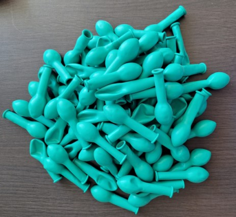 Set 100 baloane latex verde padure / green forest 13 cm [4]