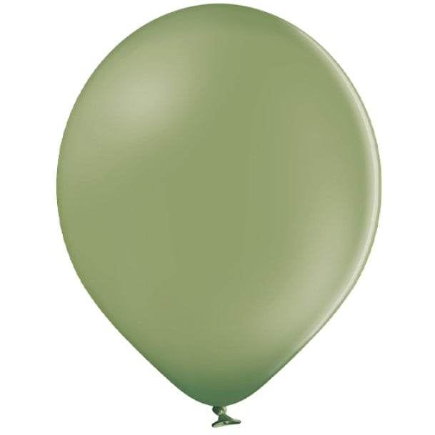 Set 100 baloane latex verde rozmarin 13 cm