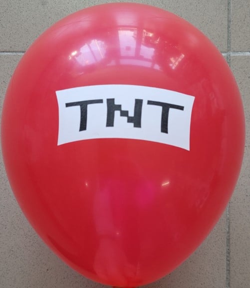 Set 12 baloane latex TNT / Roblox 30 cm [7]