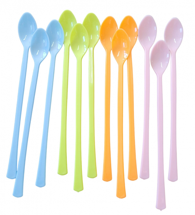 Set 12 lingurite multicolore tort 15 cm [1]