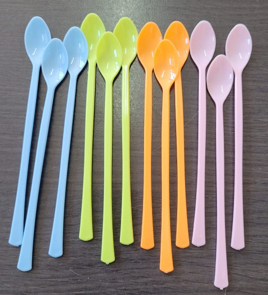 Set 12 lingurite multicolore tort 15 cm [2]