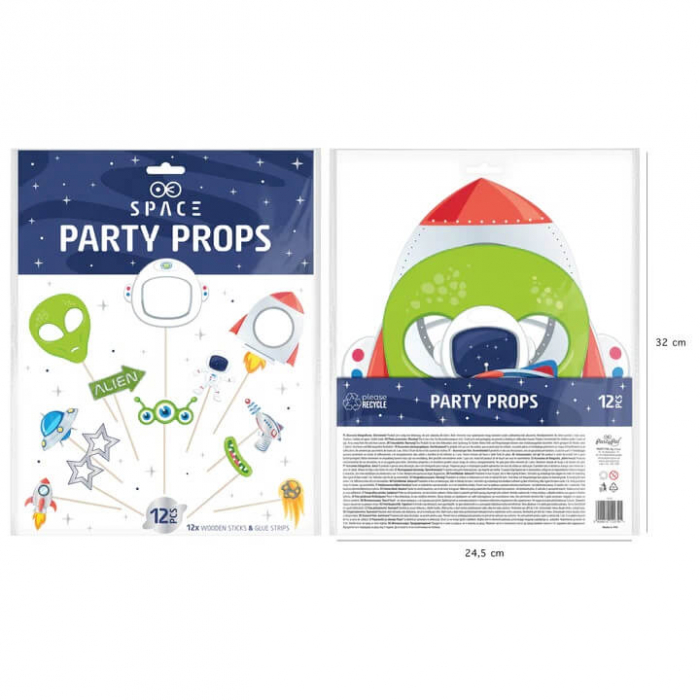 Set 12 propsuri Astronaut / Spatiu 20 cm [9]