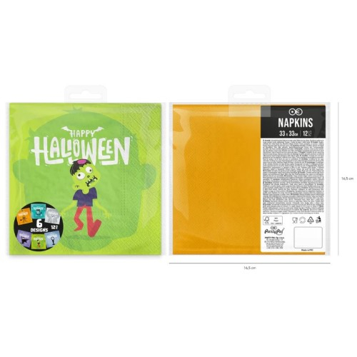 Set 12 servetele Halloween 33 cm [7]