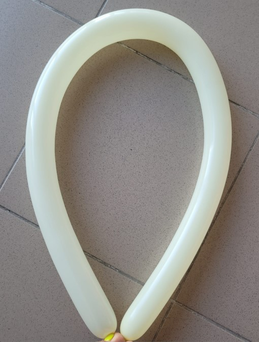 Set 15 baloane latex modelaj galben macaron 125 cm [3]