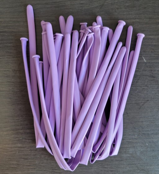 Set 15 baloane latex modelaj mov macaron 125 cm [3]