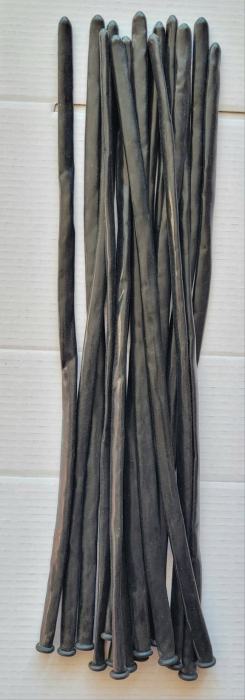 Set 15 baloane latex modelaj negru 125 cm [4]