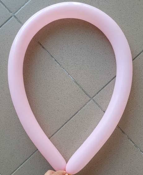 Set 15 baloane latex modelaj roz macaron 125 cm [2]