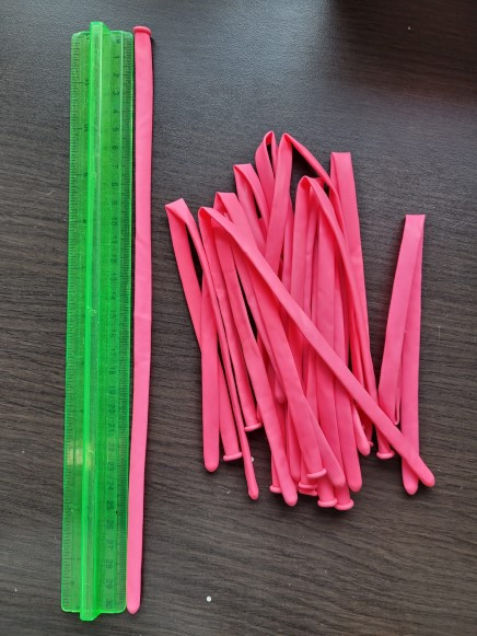 Set 15 baloane modelaj roz deschis 100 cm [5]