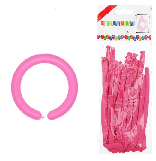 Set 15 baloane modelaj roz deschis 100 cm [2]