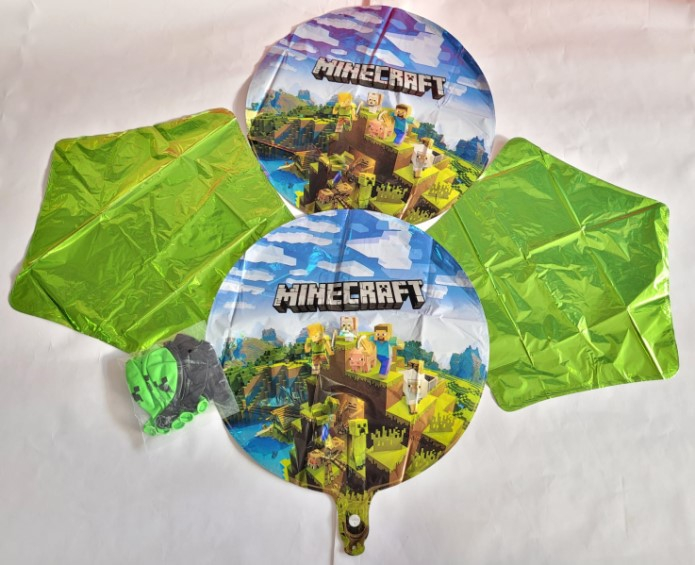 Set 16 baloane folie si latex Minecraft [3]