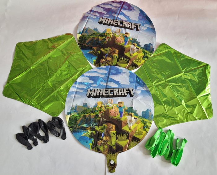 Set 16 baloane folie si latex Minecraft [2]