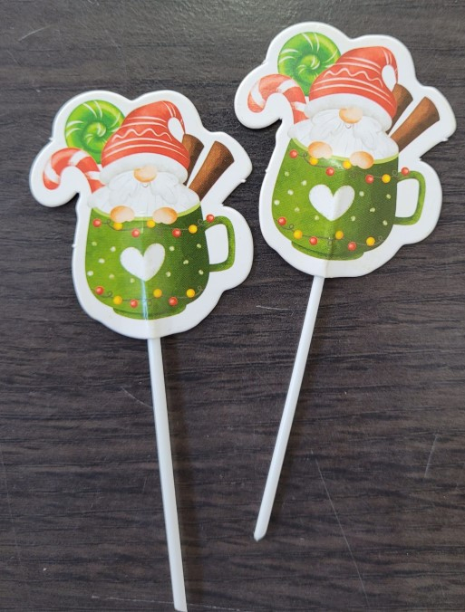 Set 16 decoratiuni briosa Craciun 5 cm [10]