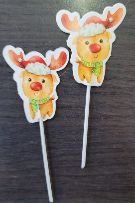 Set 16 decoratiuni briosa Craciun 5 cm [12]