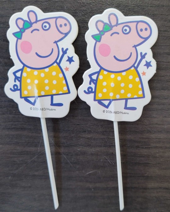 Set 16 decoratiuni briosa Peppa Pig 5 cm [5]