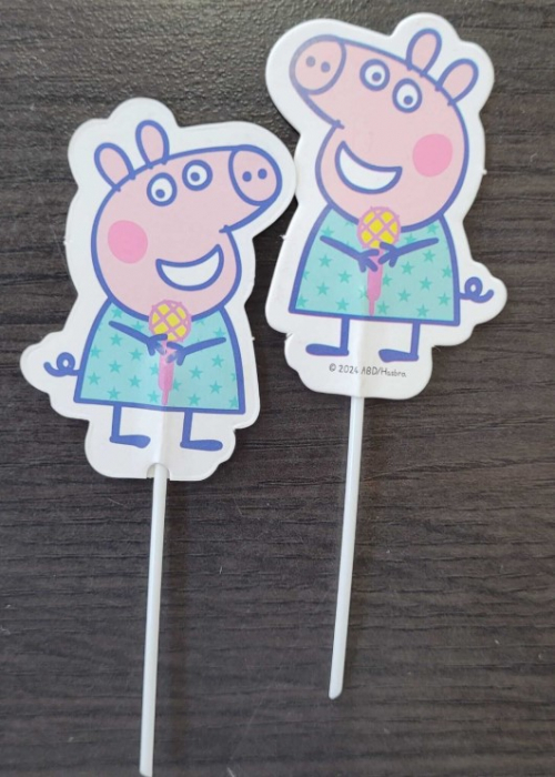Set 16 decoratiuni briosa Peppa Pig 5 cm [10]