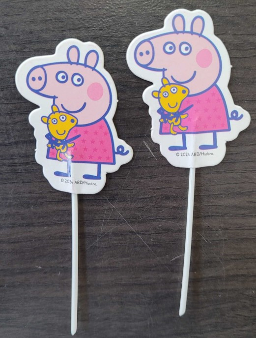 Set 16 decoratiuni briosa Peppa Pig 5 cm [6]