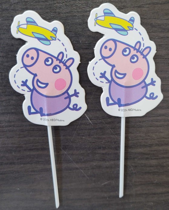 Set 16 decoratiuni briosa Peppa Pig 5 cm [7]