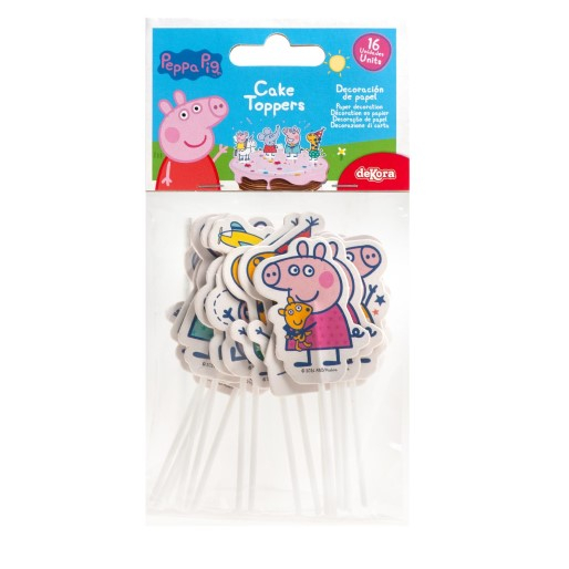 Set 16 decoratiuni briosa Peppa Pig 5 cm [13]