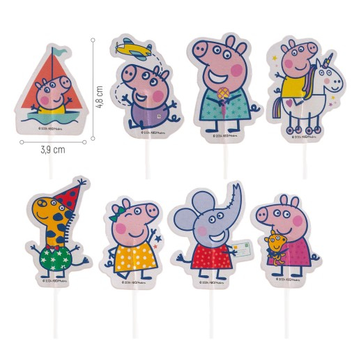 Set 16 decoratiuni briosa Peppa Pig 5 cm [2]