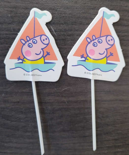 Set 16 decoratiuni briosa Peppa Pig 5 cm [4]