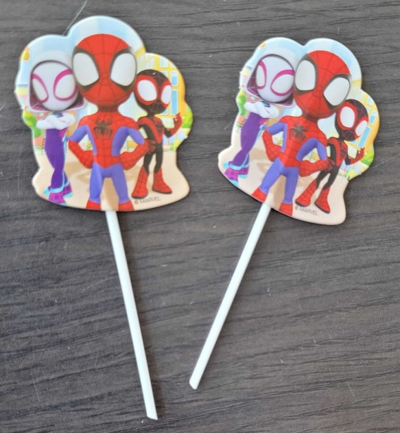 Set 16 decoratiuni briosa Spidey 5 cm [8]
