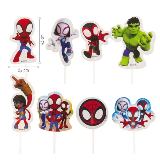 Set 16 decoratiuni briosa Spidey 5 cm [10]