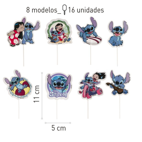 Set 16 decoratiuni briosa Stitch 6 cm [6]