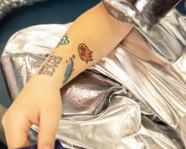 Set 19 tatuaje lavabile astronaut [4]
