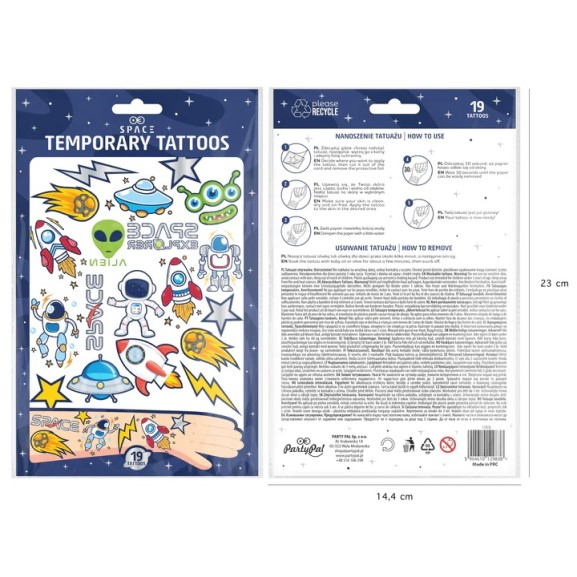 Set 19 tatuaje lavabile astronaut [6]