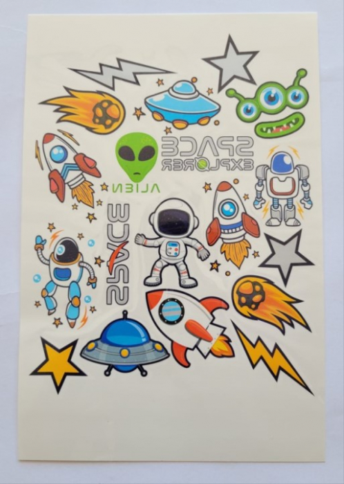 Set 19 tatuaje lavabile astronaut [2]